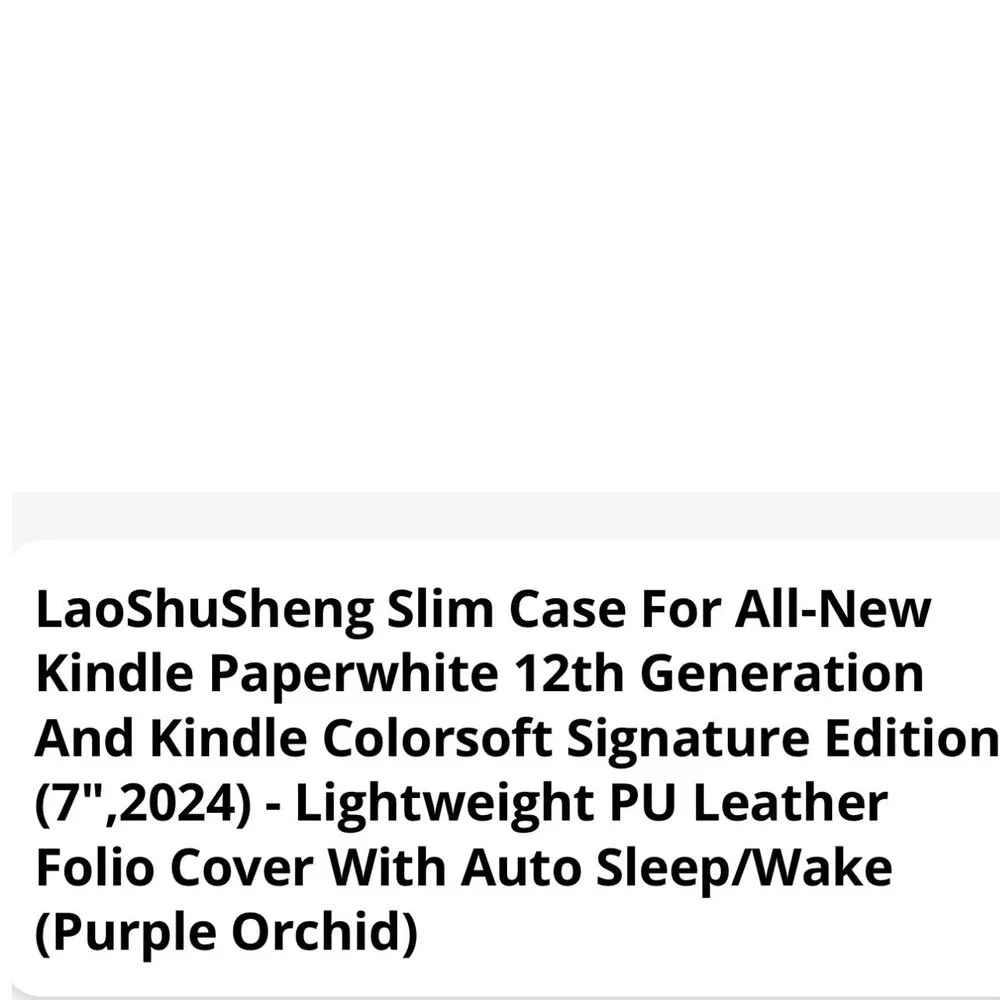 Floral Slim Case Purple Orchid Floral For All New Kindle Paperwhite 12th‎ Gen